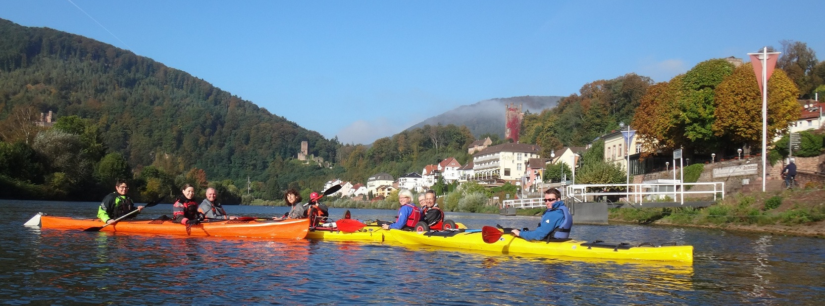 Kanusport auf dem Neckar