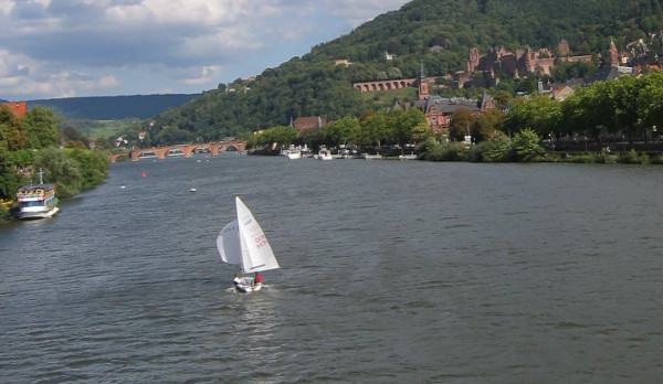 Segeln auf dem Neckar