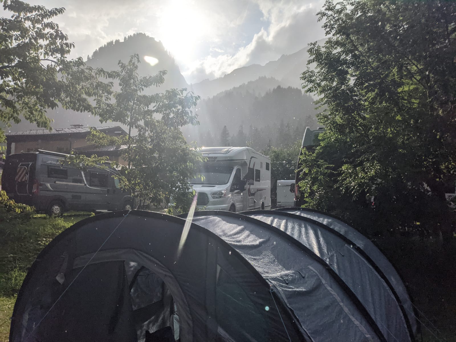 Qigong im Regen