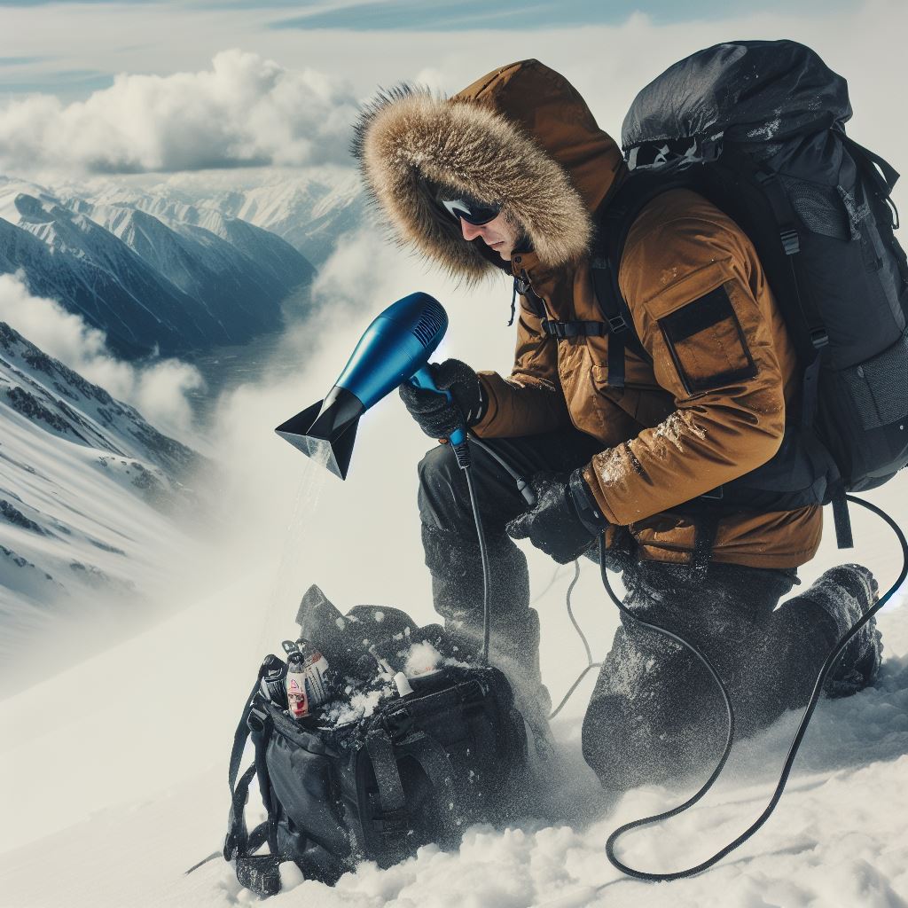 Der Föhn, der Schnee und der Paddler