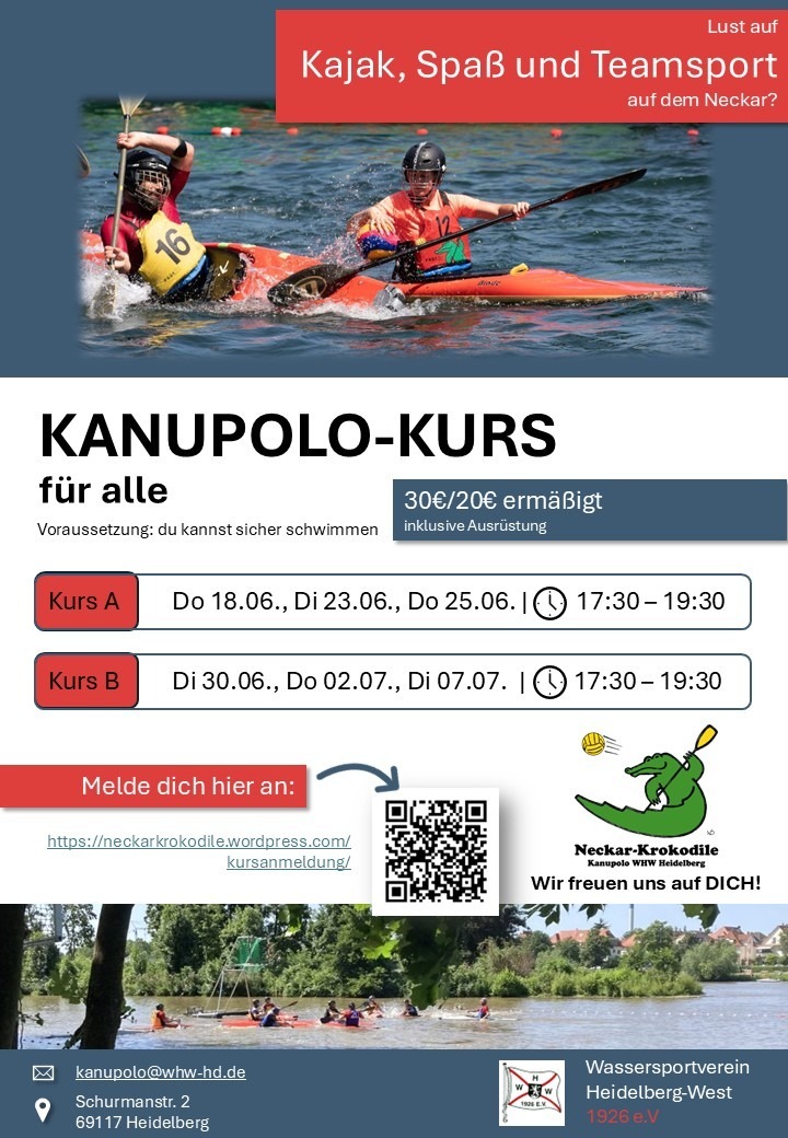 Kanupolo Kurse 2026